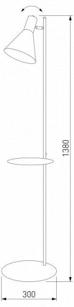 Торшер с полкой TK Lighting Jump 5864 Jump в Лабытнанги - labytnangi.ok-mebel.com | фото 2