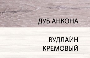 Тумба 1S, OLIVIA, цвет вудлайн крем/дуб анкона в Лабытнанги - labytnangi.ok-mebel.com | фото 3