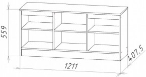 НИЦЦА-9 Тумба под ТВ (НЦ.09) в Лабытнанги - labytnangi.ok-mebel.com | фото 2