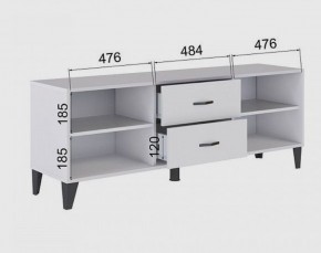 Тумба под ТВ ТВМ-6 (белый) в Лабытнанги - labytnangi.ok-mebel.com | фото 2