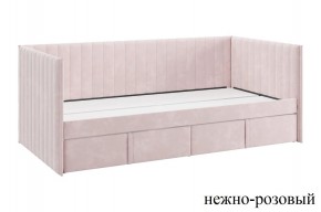 ТВИКС Кровать (софа) с ящиками 900 (нежно-розовый) в Лабытнанги - labytnangi.ok-mebel.com | фото