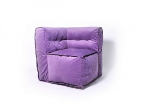 Угловое модульное бескаркасное кресло Комфорт (Фиолет велюр) в Лабытнанги - labytnangi.ok-mebel.com | фото