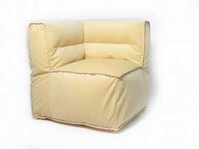 Угловое модульное бескаркасное кресло Комфорт (Желтый велюр) в Лабытнанги - labytnangi.ok-mebel.com | фото