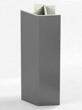 Угловое соединение для цоколя 135 гр. h100 мм (Алюминий, Белый, Черный, Сонома) в Лабытнанги - labytnangi.ok-mebel.com | фото 1