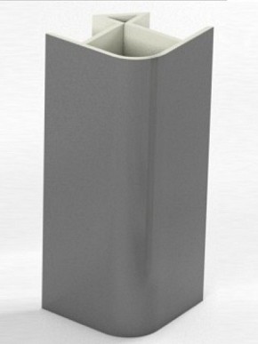 Угловое соединение для цоколя 90 гр. h100 мм (Алюминий, Белый, Черный, Сонома) в Лабытнанги - labytnangi.ok-mebel.com | фото 1