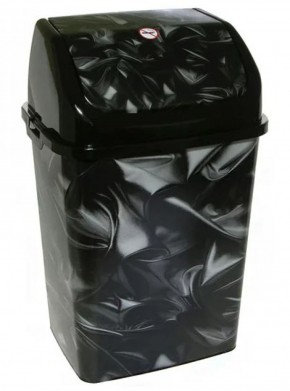 Ведро для мусора "Камелия" "Атлас" 18л черное 1/12 в Лабытнанги - labytnangi.ok-mebel.com | фото