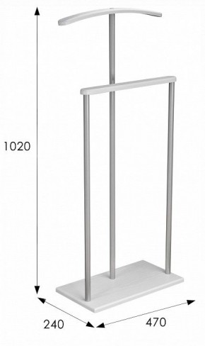 Вешалка для костюма Дэви 1 в Лабытнанги - labytnangi.ok-mebel.com | фото 6