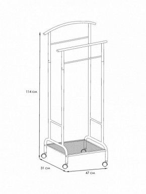 Вешалка для костюма Римини 2М в Лабытнанги - labytnangi.ok-mebel.com | фото 4