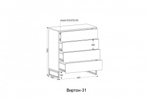 ВИРТОН 31 Комод (винтерберг) в Лабытнанги - labytnangi.ok-mebel.com | фото 2