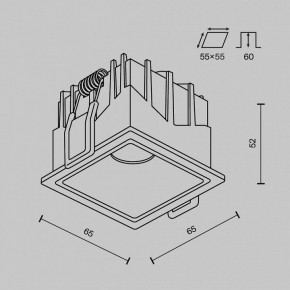 Встраиваемый светильник Maytoni Alfa LED DL043-01-10W3K-SQ-W-1 в Лабытнанги - labytnangi.ok-mebel.com | фото 8
