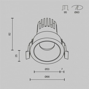 Встраиваемый светильник Maytoni Dip DL115-10W-4K-B в Лабытнанги - labytnangi.ok-mebel.com | фото 9