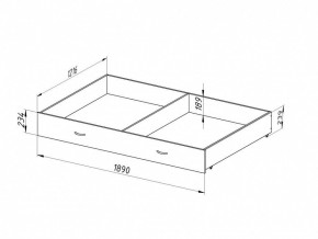 Ящик для металлических кроватей 120*190 (Венге) в Лабытнанги - labytnangi.ok-mebel.com | фото 2