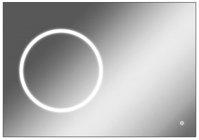 Зеркало Eclipse 100 black с подсветкой Sansa (SE1032Z) в Лабытнанги - labytnangi.ok-mebel.com | фото