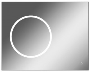 Зеркало Eclipse 90 black с подсветкой Sansa (SE1031Z) в Лабытнанги - labytnangi.ok-mebel.com | фото 1