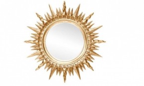 Зеркало круглое золото (1810(1) в Лабытнанги - labytnangi.ok-mebel.com | фото