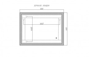 Зеркало Лондон 800х600 с подсветкой Домино (GL7019Z) в Лабытнанги - labytnangi.ok-mebel.com | фото 8